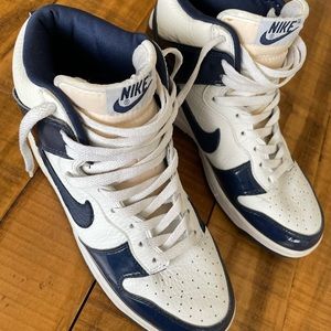 Nike Dunks Midnight Navy /White Patent leather